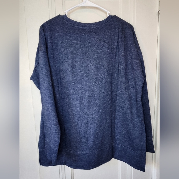 Chicago Bears Women's Large Sweatshirt Sleepwear Embroidered Blue Stretch NWT - Picture 6 of 10